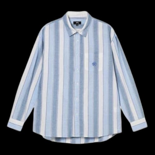 Stussy Wide Striped Shirt 'Blue'