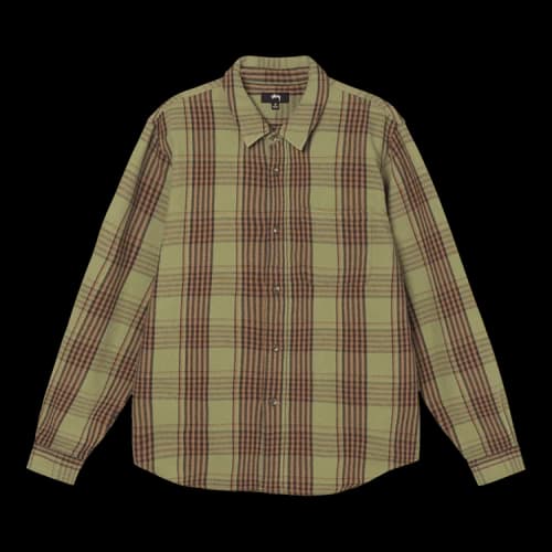 Stussy Laguna Plaid Shirt 'Olive'