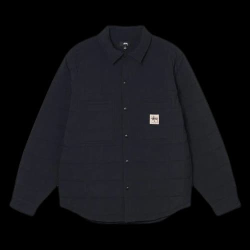 Stussy Quilted Fatigue Shirt Black
