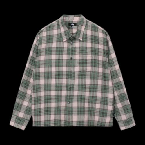 Stussy Mark Plaid Shirt 'Pink'