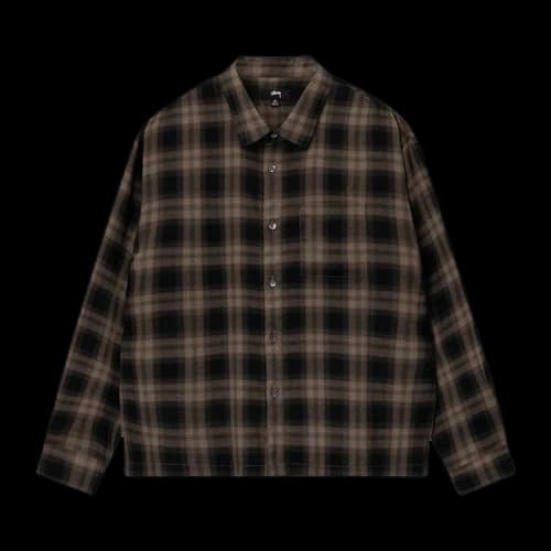 Stussy Mark Plaid Shirt 'Tan'