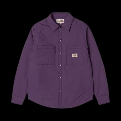 Stussy Padded Tech Overshirt Purple