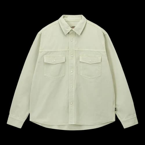Stussy Double Dye Western Shirt 'Cream'