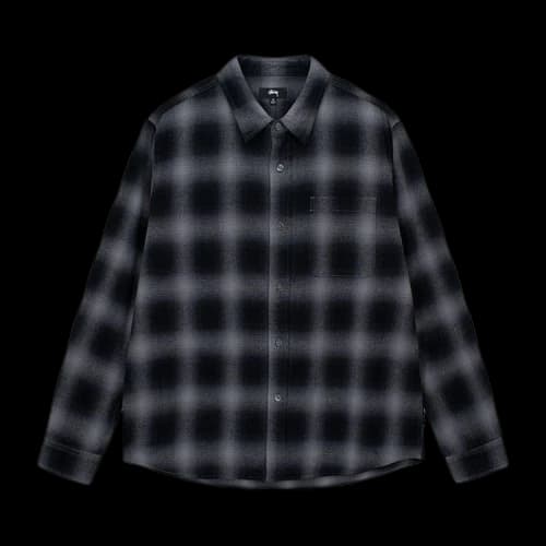 Stussy Pete Plaid Shirt Charcoal