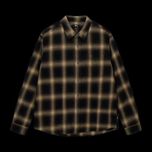 Stussy Pete Plaid Shirt Mustard
