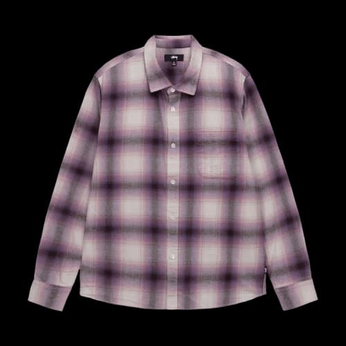 Stussy Bay Plaid Shirt 'Berry'