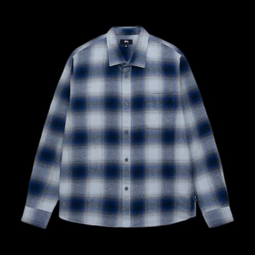 Stussy Bay Plaid Shirt 'Navy'