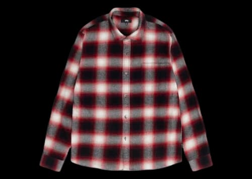 Stussy Bay Plaid Shirt Red