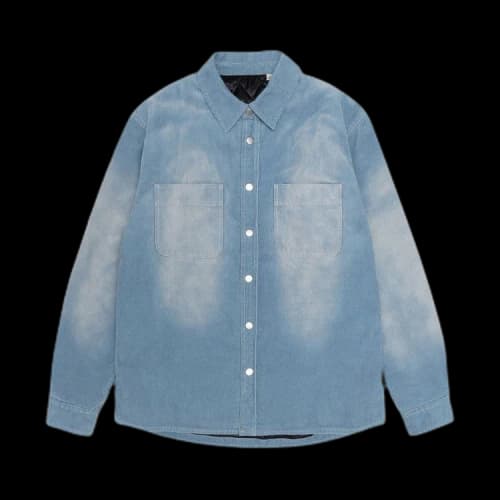 Stussy Faded Corduroy Overshirt 'Denim Blue'