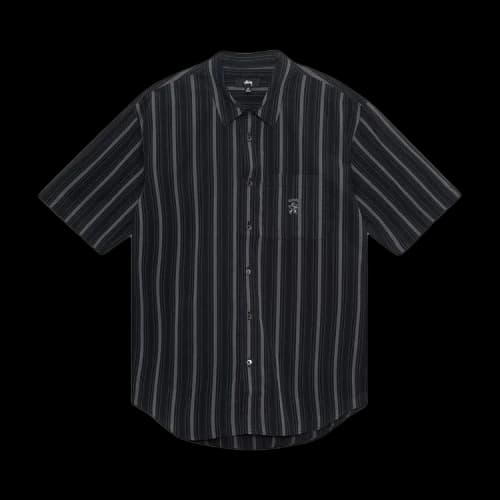Stussy Boxy S/S Stripe Shirt Black