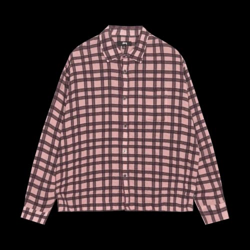 Stussy Sonoma Plaid Shirt 'Pink'