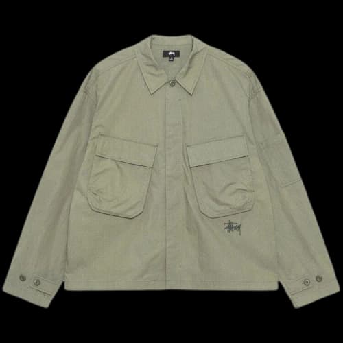 Stussy Military Overshirt 'Olive'