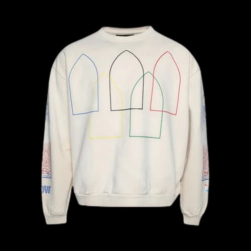 Who Decides War Intertwined Windows Hooded Sweatshirt 'Ivory'