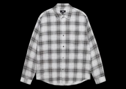 Stussy Matthew Printed Plaid Shirt Green