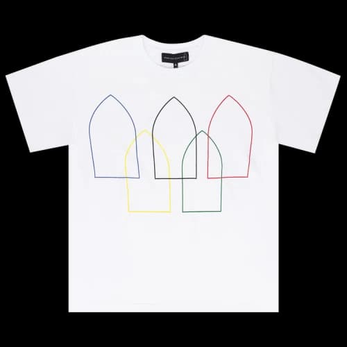 Who Decides War Interwoven Windows T-Shirt 'White'