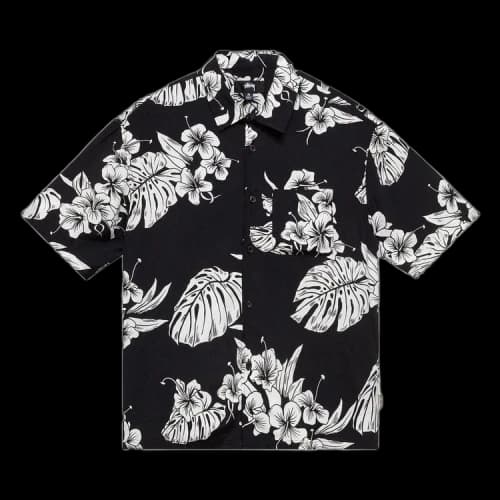 Stussy Hawaiian Short-Sleeve Shirt 'Black'
