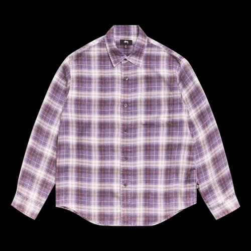 Stussy Matthew Plaid Shirt Lavender