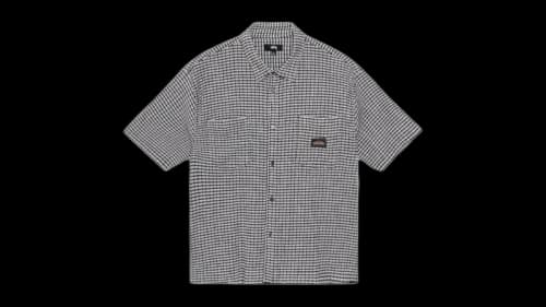 Stussy Crinkled Check Short Black