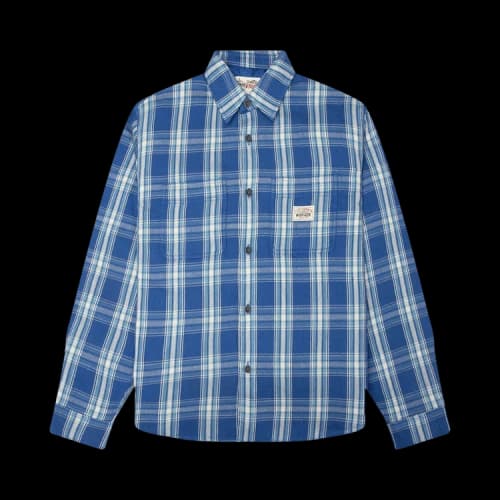 Stussy Lau Plaid Shirt Jacket 'Blue'