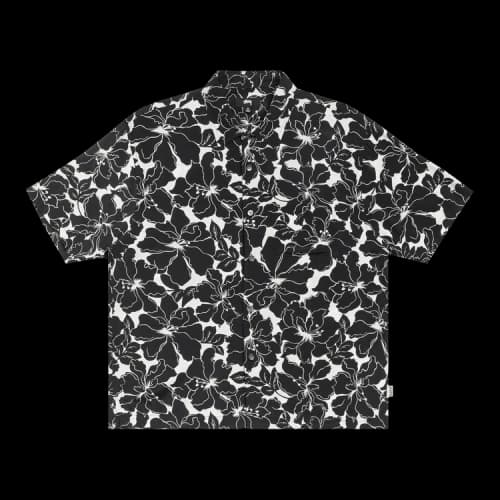 Stussy Floral Hawaiian Shirt Black