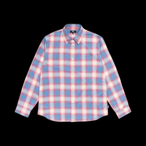 Stussy Beach Ombre Plaid Shirt 'Blue'