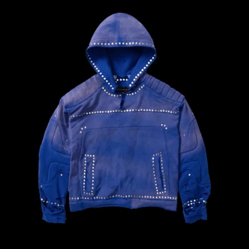 Who Decides War Hardware Hooded Pullover 'Indigo'