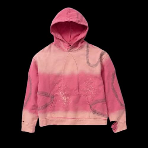 Who Decides War Windowed Hooded Pullover 'Rose'