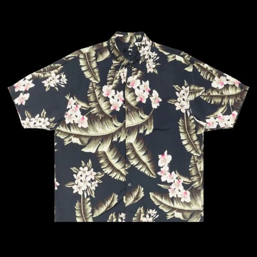 Stussy Hawaiian Floral SS Shirt 'Black'