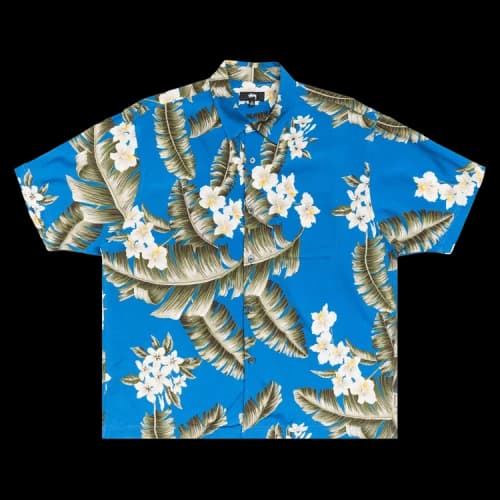 Stussy Hawaiian Floral SS Shirt 'Blue'