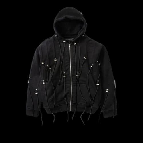 Who Decides War String Theory Zip Up Hoodie 'Coal'