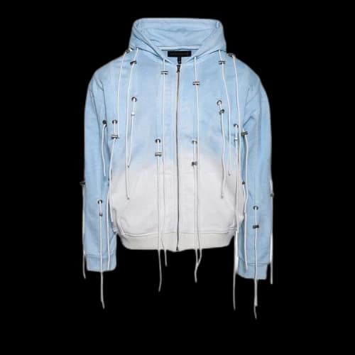 Who Decides War String Theory Zip Up Hoodie 'Sky'