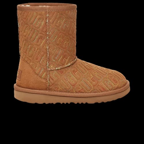 UGG Classic II Boot Kids 'Graphic Stitch - Chestnut'