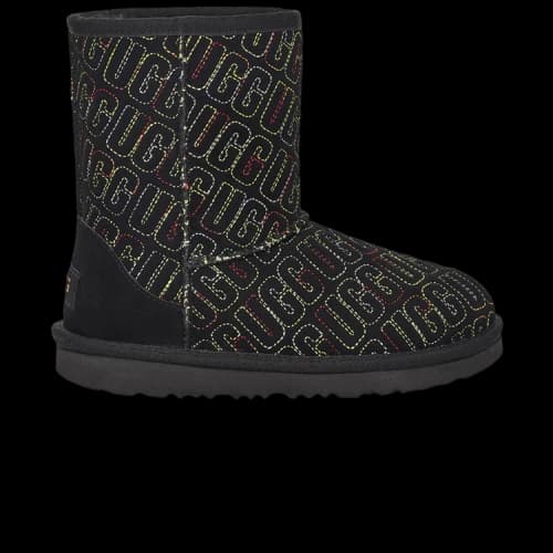 UGG Classic II Boot Toddler 'Graphic Stitch - Black'