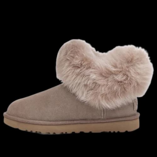 UGG Classic Mini Fluff Collar 'Brown Caribou' (Women's)