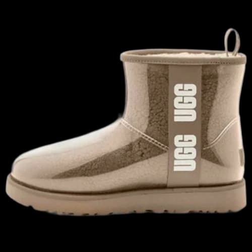 UGG Classic Clear Mini Large LOGO Fleece Lined '' (Women's)