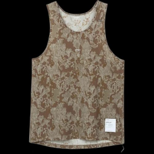 Satisfy Tank Tops Men's Camouflage Crew Neck Moderate