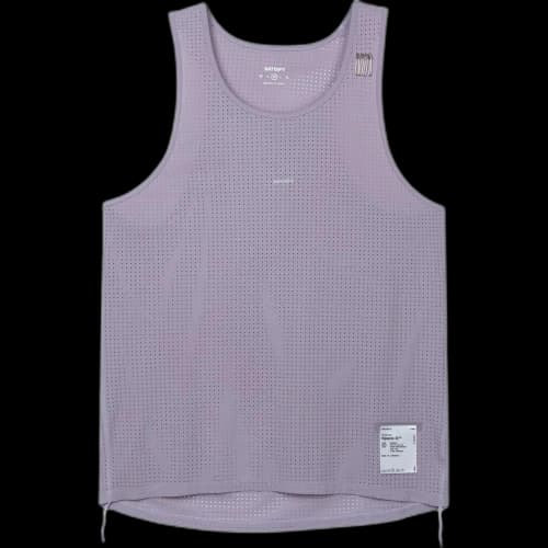 Satisfy Tank Tops Men's Purple Crew Neck Moderate