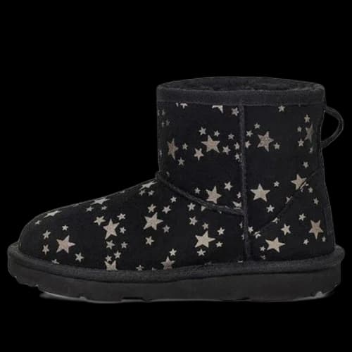 (PS) UGG Classic Mini II Stars Snow Boots Black