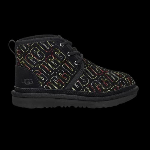 UGG Neumel II Kids 'Graphic Stitch - Black'