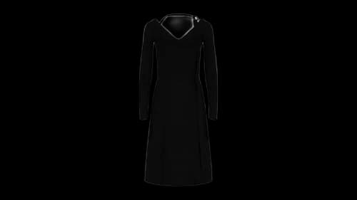 Ferragamo Halter Strap Dress Black
