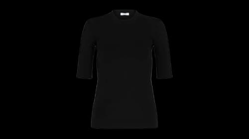 Ferragamo Women's Fitted Short-Sleeve T-Shirt Black