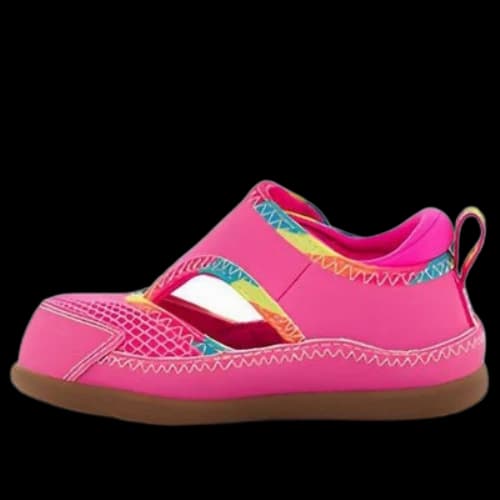 (TD) UGG Delta Closed Toe Sandal 'Pink Rainbow'