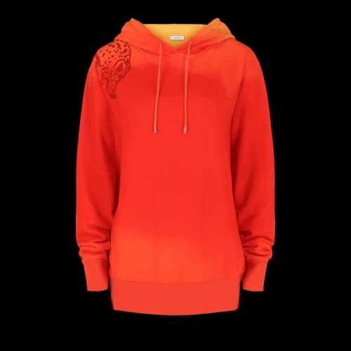 Ferragamo Sunset Print Cotton Hoodie 'Red'