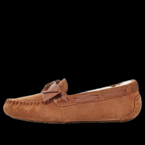 UGG Dakota Leather Bow Brown (Women's)