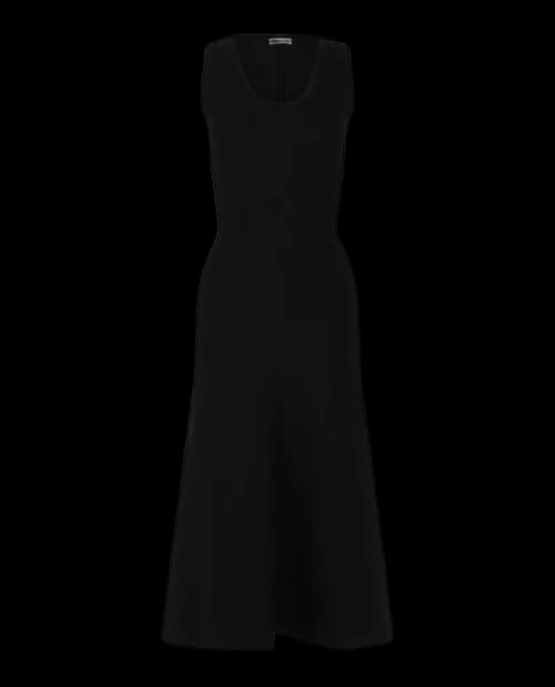 Ferragamo Sleeveless Midi Dress Black