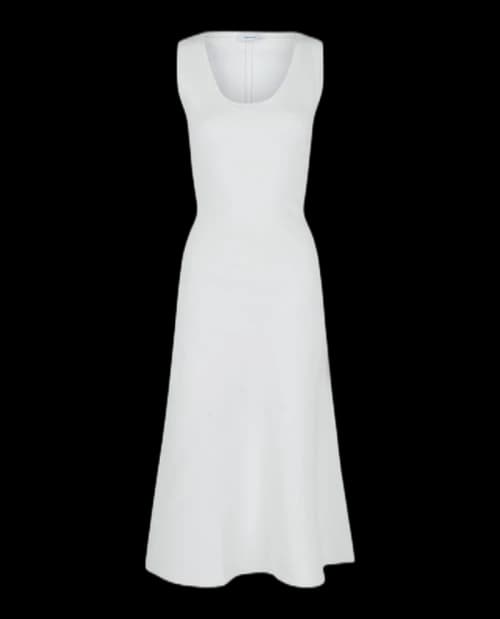 Ferragamo Sleeveless A-Line Dress White