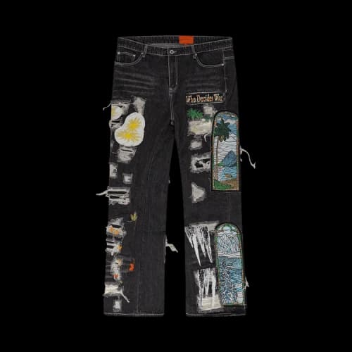 Who Decides War Four Seasons Fusion Straight Fit Jeans 'Black'