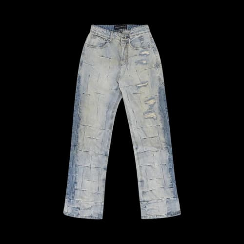 Who Decides War Gathered Straight Fit Jeans 'Blue'