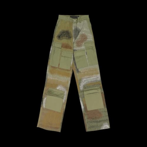Who Decides War Camouflage Embroidery Pant 'Green'
