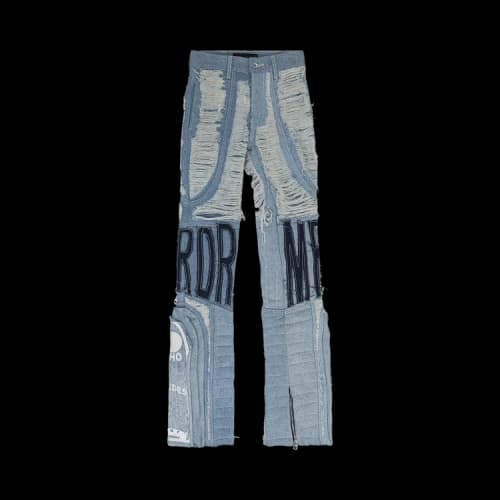 Who Decides War MRDR Moto Straight Fit Jeans 'Blue'